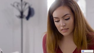 Big-Tits Beauty Freya Parker Puts Innocent Brunette Violet Starr to Test in Steamy Scrabble Match