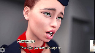 AIR HOSTESS ACCIDENTALLY CAME IN TOILET AND SAW MY BIG DICK. THEN I FUCK HER ON THE PLANE.MCR PART-2