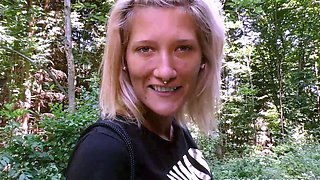 Euro babe gets nailed on the car