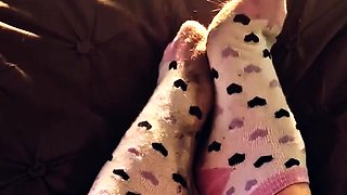 Solo masturbation and the foot fetish