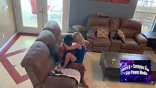 Balcony Plower: Savvy and Bella's Back-to-Back Rough Fuck-fest