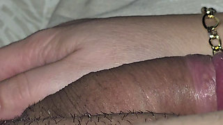 Step mom fall in love of step son abd handjob his big dick after her husband funeral