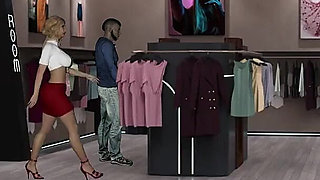 Kink Maker 6: Cliair's Change Room Dildo Ride Orgasm