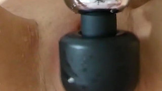 MILF Stella Masturbates with Magic Wand and Has an Extreme Squirting Orgasm