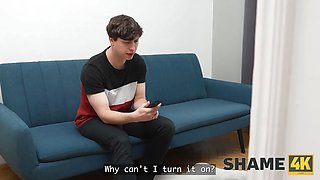 Shame4k. he heard something coming from her pussy and couldn't fight back