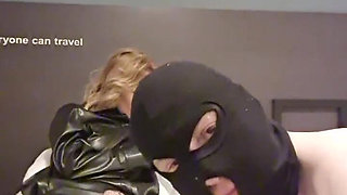 He Sniffs and Massages My Sweaty Legs in Pantyhose