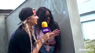 Bums Besuch - Josy Black Enjoys Interracial Fuck With Amateur 1 - Josy Black