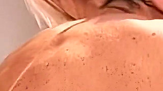 Squirting Fountain Explodes From Fingered Blonde Pussy