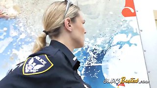 Horny Uniformed Cops Fuck a Black Studs Massive Cock in Steamy Police Reality Threesome for Wild
