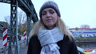 German Scout - Sweet German Blonde Girl Amelie Lei Pick up for No Condom Casting Fuck