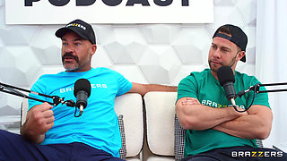 Brazzers - Valentina Nappi Takes Two Cocks After Podcast