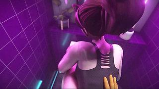 Overwatch - S P Y D.Va Vol.1+Vol.2 WM (Sound) Free Ver By Xordel Animation 3D Hentai