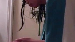 Filipina college gf Zoie wet from the shower