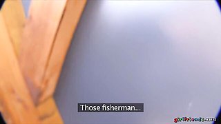 Outdoor lesbian sex play with hot girls Alexis Crystal and Nata Lee