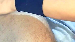 She Make My Cock Very Hard, Handjob, Spit, Oiled, Titsjob and Ballbusting Me