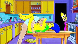 Marge Simpson And Car Toon - Foot Fetish Compilation Animation
