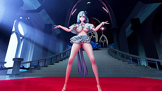 [mmd] Honkai Impact 3 Gresio Queencard Obliged Miniskirt Southern Hemisphere Breasts
