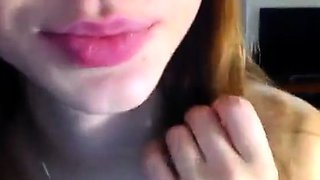 Elise Strips - Big Tits Babe Goes Naked for Softcore Vid