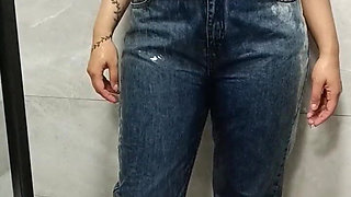 Sexy Show Getting Wet in the Shower in Clothes