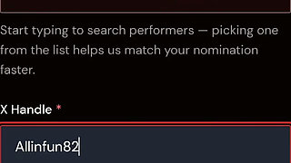 Help Me Get Nominated for Avns 2027