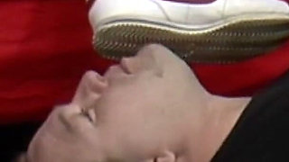 Evangelie Gets Her Shoes Cleaned and Smokes