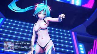 mmd r18 Miku GimmeXGimme vrchat fap hero anal sex game 3d hentai ahegao cosplay public sex