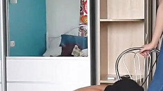 Masked female dominates her pet slave: Part 1