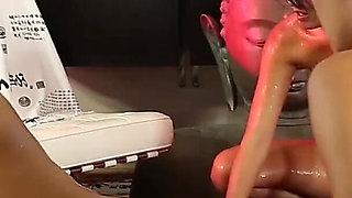 Two hot masseuses are pleasuring an Asian guy's cock
