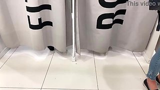 Daring Escapade with Busty Teen in Fitting Room