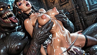 Virgin 18yo Girl Anal Destroyed by Monster - Filled with Cum
