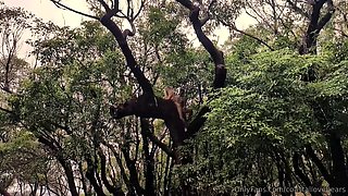 Amateur blonde teen stunner fucked hard and deep outdoors