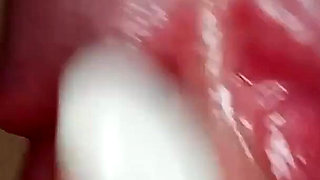 She Caresses His Frenulum and He Quickly Cums