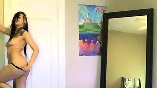 Blonde teen Sierras first erotic masturbation video