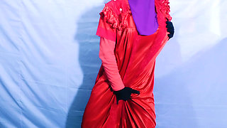Desi Bengali hijabi Muslim bhabhi