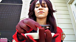 Anime Cosplay Smoke Tease