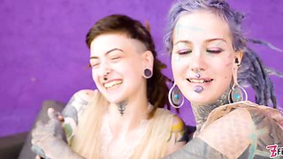 Shy Tattooed Alt Teen\u2019s First Anal Orgasm with Doxy Fingering