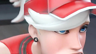 Mercy’s Tennis Match - Tight Pussy on the Line - 3D Overwatch Animation