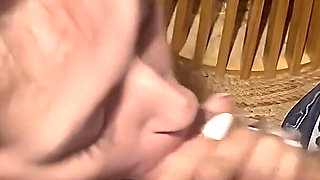 Cuckold: I Sucked My Guest, Deepthroat and Facial in Front of My Man