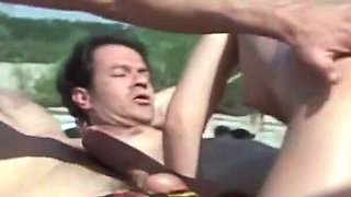 Beach Gangbang with My Boyfriend's Friends