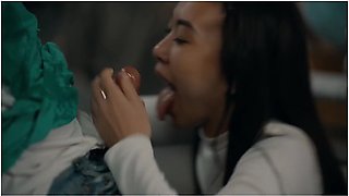 Madi Collins, Nathan Bronson And Lulu Chu In 18 Year Old Teenager Sushi Party Turns Into Crazy Orgy - Reverse Gangbang Foursome