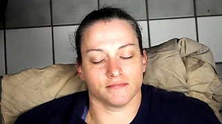 Dirty Dees Homemade Facial - Huge Cum Blast Right In Her Eyes - Amateur Mature Brunette