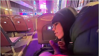 Public Pov: Risky Blowjob On Nyc Tour Bus