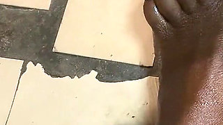 Hot Ebony Babe Oiled Feet Massage Section
