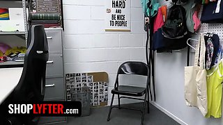Shoplyfter - cute but crazy beauty Alina West offers her saucy cunny to perv officer to avoid excellent