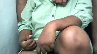 Chubby Aunty Foreplay Moaning at Steps