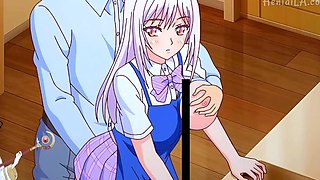 A horny, lascivious girl seducing her teacher - Hentai