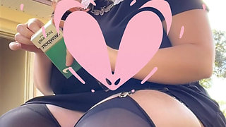 Alt MILF Nextdoor Smokes a Cig Outback!