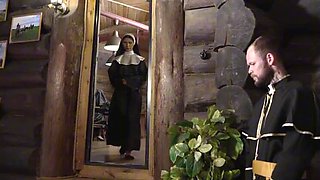 Hot Pearl & Alice Xo Slobber on a Fat Holy Dick - Sloppy Blowjob & Rough Doggystyle Fucking