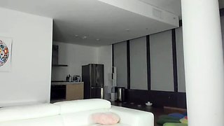 Big boob brunette masturbates on webcam