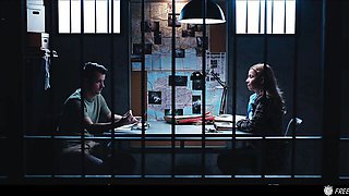 Freeze featuring Sam Bourne and Agatha Vega's prison sex porn